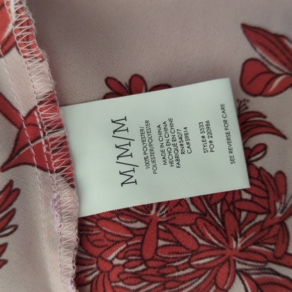 Cabi Top Strappy Floral women's size medium peplum bottom - Picture 10 of 12